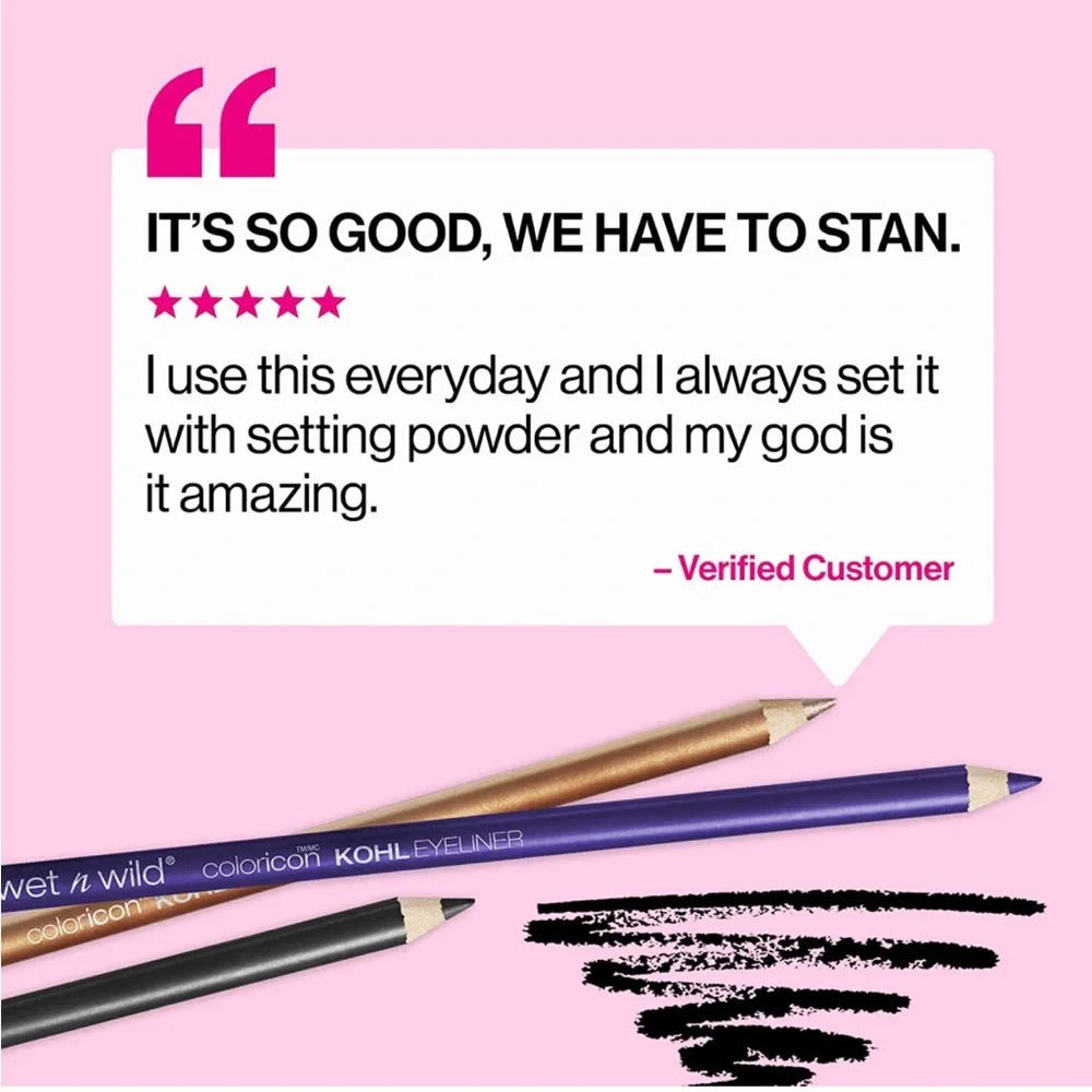 Wet N Wild Baby’s Got Black Coloricon Kohl Eyeliner NIB